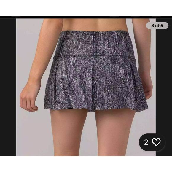 Lululemon Lost in Pace Skirt, Gray, size 10 - Picture 4 of 7